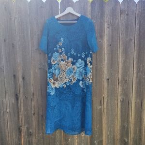 brand new qipao style silk dress